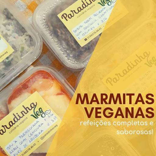 Comprar o produto de Marmitas Congeladas em Marmitex pela empresa Paradinha Veg - Culinária Vegana em Botucatu, SP por Solutudo