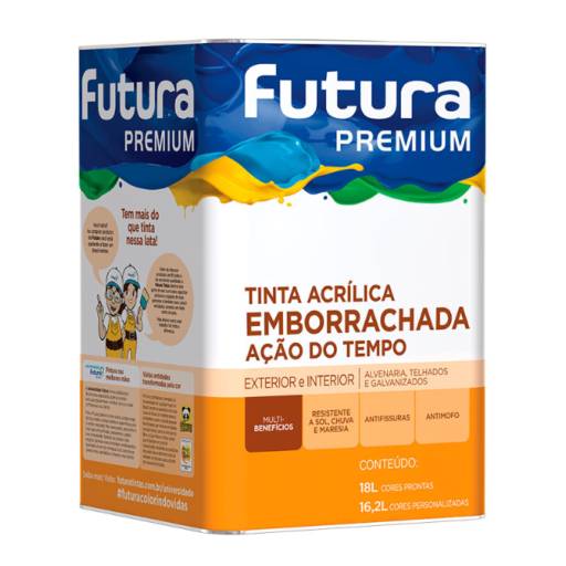 Comprar o produto de Tinta Acrílica Emborrachada em Tinta para pintura imobiliária pela empresa Zenit Tintas em Foz do Iguaçu, PR por Solutudo