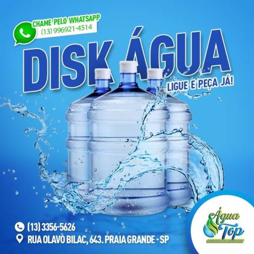 Comprar o produto de Agua Mineral  em Águas Minerais pela empresa Aguá Top Distribuidora  em Praia Grande, SP por Solutudo
