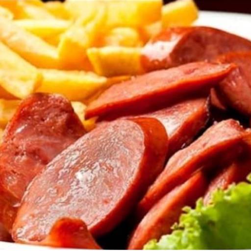 Porção de Calabresa com Fritas 