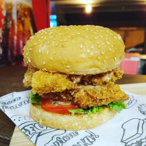 Comprar o produto de  Chicken Burger Crispy  em Lanches pela empresa Zero Treze  em Praia Grande, SP por Solutudo