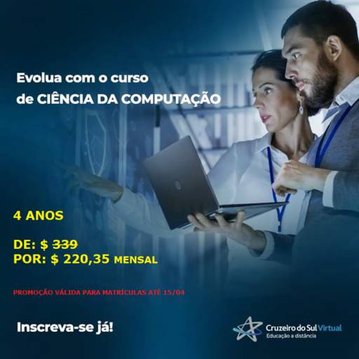Curso de Ciência da Computação  em Presidente Prudente, SP por Cruzeiro do Sul Virtual - Presidente Prudente
