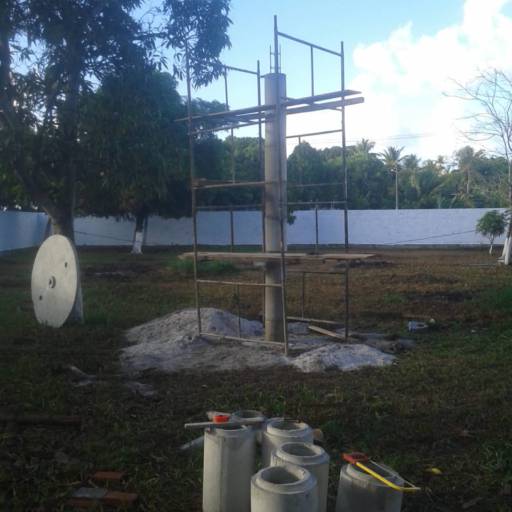 Pilar para Caixa D'água por A.J.R  Construções