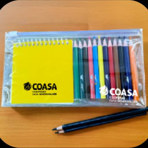 Lápis de Cor com Estojo