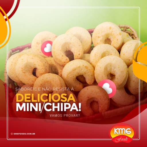 Comprar o produto de Mini Chipa Congelada 400 grs em Salgados pela empresa KMG Foods em Foz do Iguaçu, PR por Solutudo