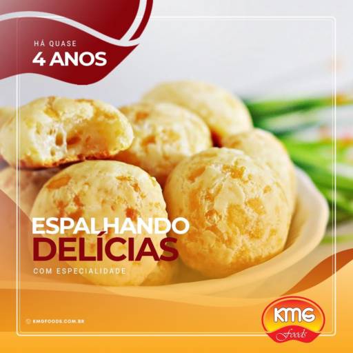Comprar o produto de Pães de Queijo Linha Premium - Linha Coquetel 02 kg  em Salgados pela empresa KMG Foods em Foz do Iguaçu, PR por Solutudo