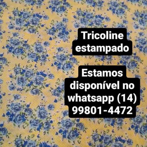 Tricoline estampada em Bauru 