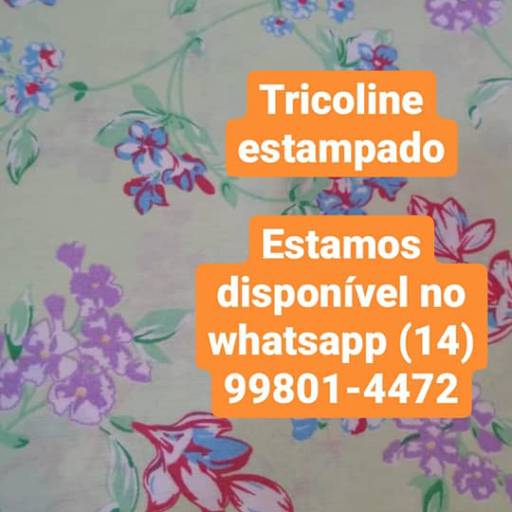 Tricoline estampada em Bauru  por A Exclusiva Tecidos