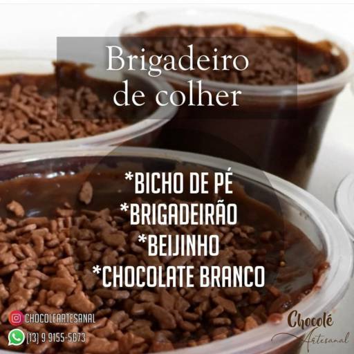 Comprar o produto de Brigadeiro de Colher  em Bolos e Doces pela empresa Chocolé Artesanal  em Praia Grande, SP por Solutudo