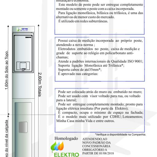 Comprar o produto de PCI PEDESTAL ELEKTRO 3,60M em Poste Padrão pela empresa Postes São Conrado em Araçatuba, SP por Solutudo