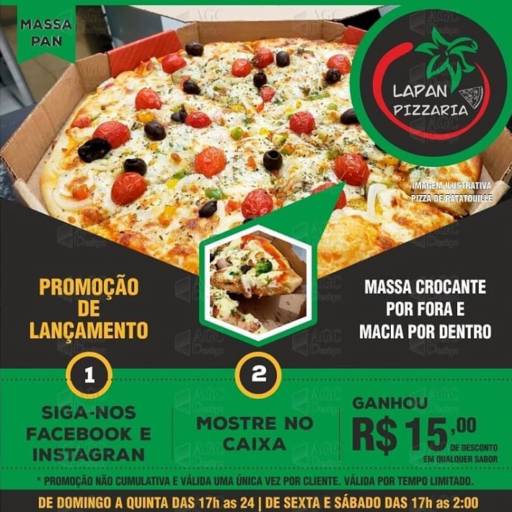 Comprar o produto de Pizzas Tradicionais em Pizzas pela empresa LaPan Pizzaria em Botucatu, SP por Solutudo