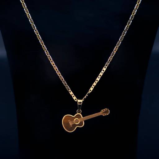 Comprar o produto de Pingente de ouro de violão em Ouro pela empresa Óptica e Relojoaria Pérola - Loja 1 em Birigui, SP por Solutudo