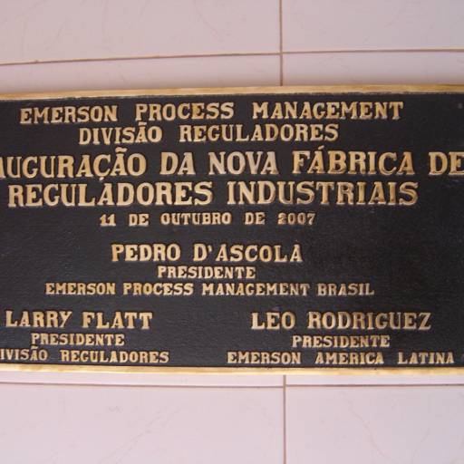 Placa Bronze Fundido por Sinalplaca