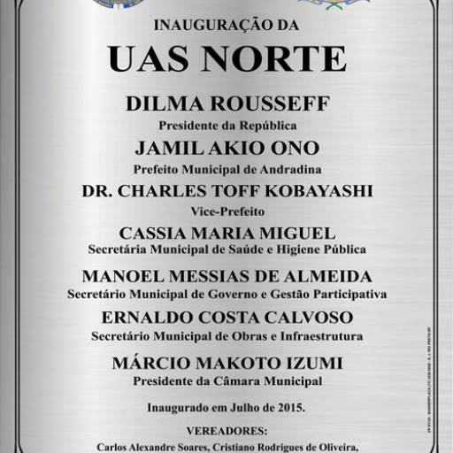 Placa Aço Inox por Sinalplaca