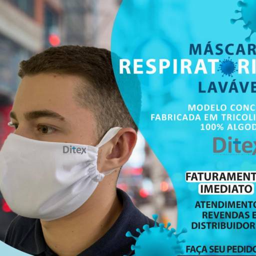 Comprar o produto de Máscaras respiratórias laváveis  em Saúde pela empresa MG Borrachas e Mangueiras em Mineiros, GO por Solutudo