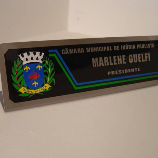 Placa de Mesa por Sinalplaca