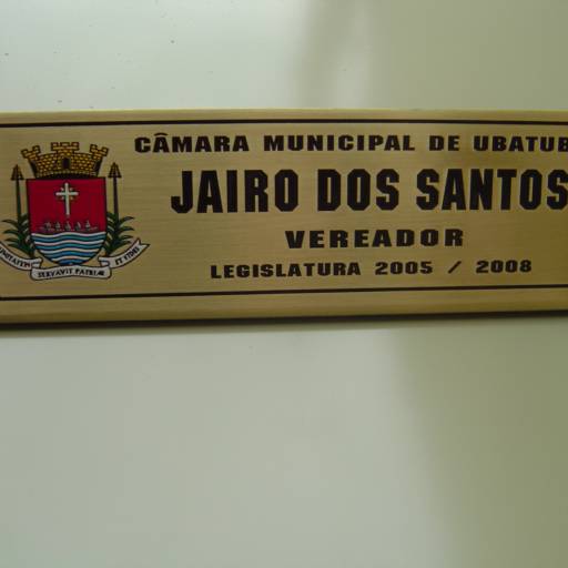 Placa de Mesa por Sinalplaca