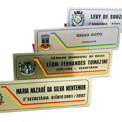 Placa de Mesa por Sinalplaca