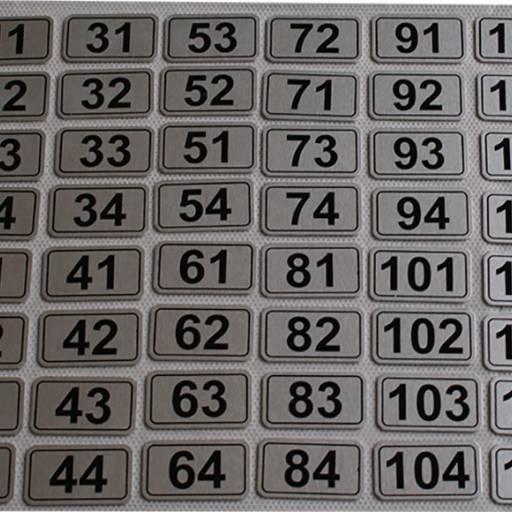 Placas Aço Inox - Números Apto e Casas por Sinalplaca