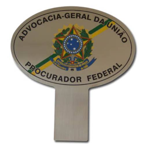 Placa Painel de Carro OVAL por Sinalplaca