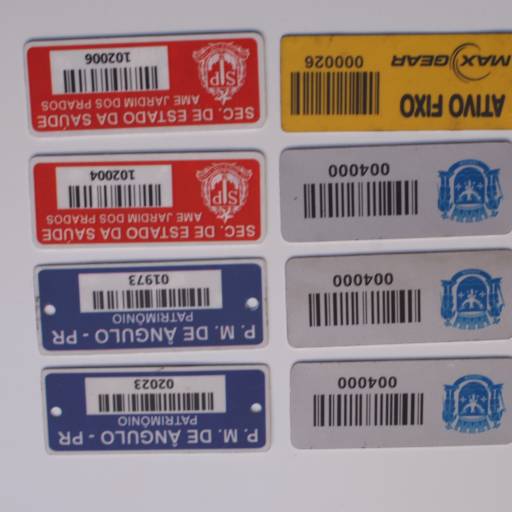 Etiquetas de Patrimônio por Sinalplaca