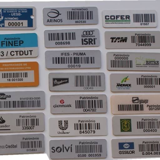 Etiquetas de Patrimônio por Sinalplaca