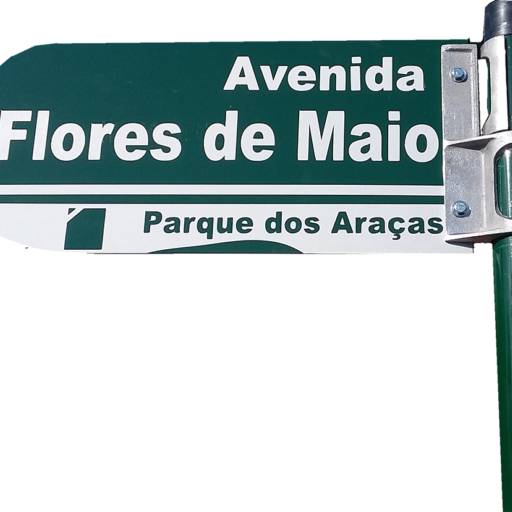 Placa de Rua, Abraçadeira e Poste