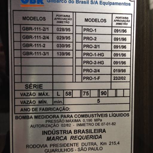 Plaqueta de Alumínio  por Sinalplaca