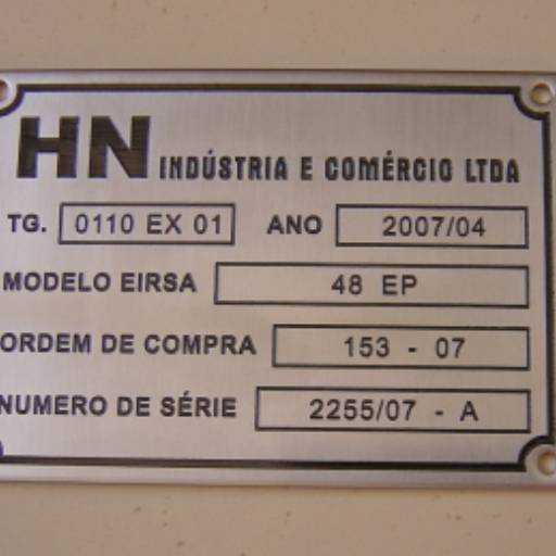 Plaqueta de Alumínio  por Sinalplaca