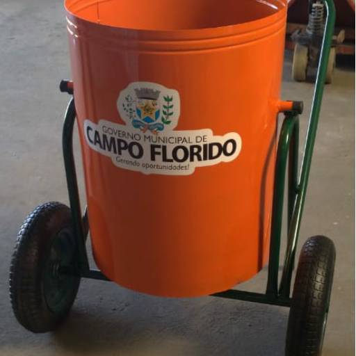 Carrinho de Gari por Sinalplaca