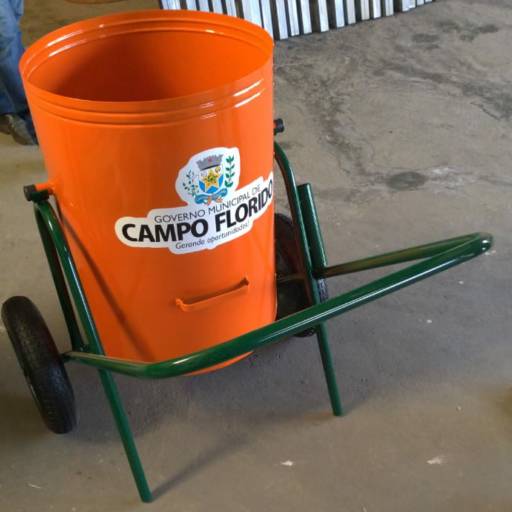 Carrinho de Gari por Sinalplaca