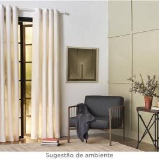 Cortina para Quarto Bege Santista Napoles - 4x2,5m