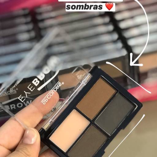 Kit sombras para sobrancelhas por Mônika Pasquarelli Cosméticos