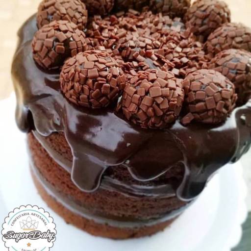 Naked Drip de Brigadeiro Belga por Sugar Baby Confeitaria Artesanal