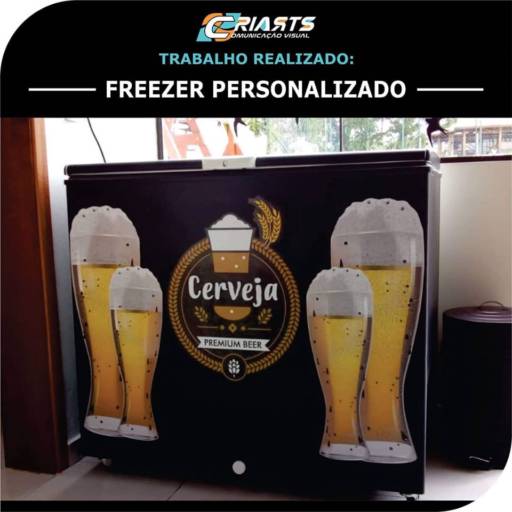 Freezer personalizado por Criarts Comunicação Visual , Toldos e Coberturas