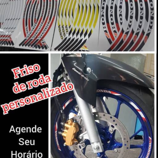 Comprar o produto de Friso de Roda Personalizado para moto em Bauru em Acessórios de Motos pela empresa Roda Motos em Bauru, SP por Solutudo