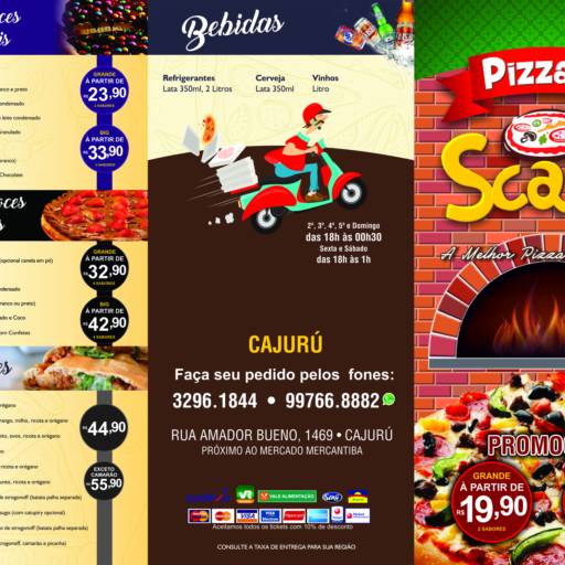 Folders para Pizzaria por Gráfica La Plata