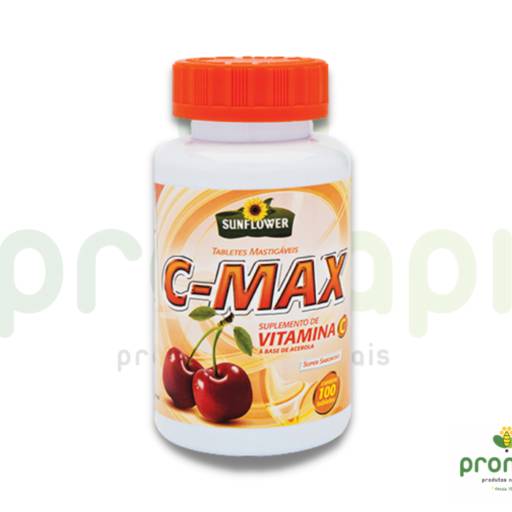 Comprar o produto de C-Max Sunflower 100 Coprimidos Mastigáveis em Alimentação Saudável pela empresa Pronapi Produtos Naturais em Foz do Iguaçu, PR por Solutudo
