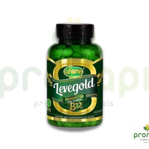Comprar o produto de Levedo de Cerveja Vegano Levegold Unilife 450 Comprimidos em Suplementos pela empresa Pronapi Produtos Naturais em Foz do Iguaçu, PR por Solutudo