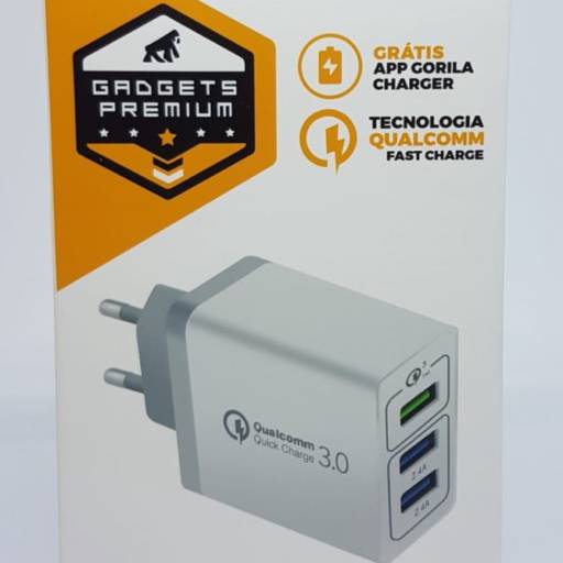 Carregador Turbo Triplo Gorila Shield por Infozcell Assistência Técnica Conserto de Celular