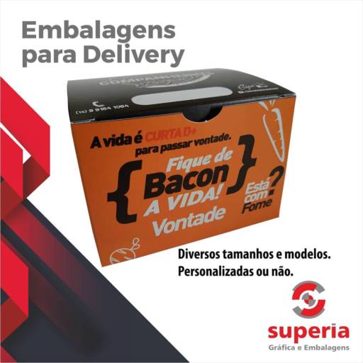 Embalagens para Delivery por Superia Gráfica e Embalagens