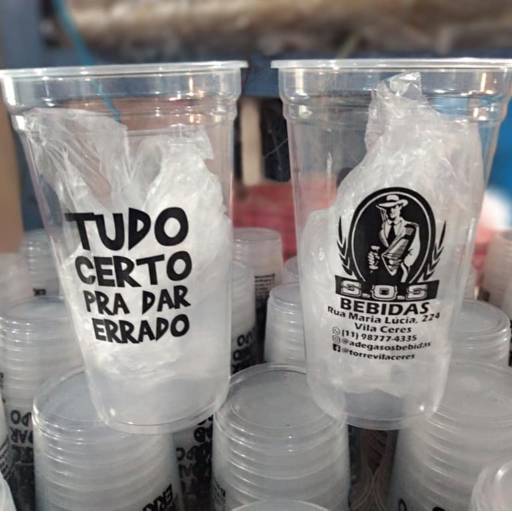 Copão descartáveis com tampa por D&C Brindes