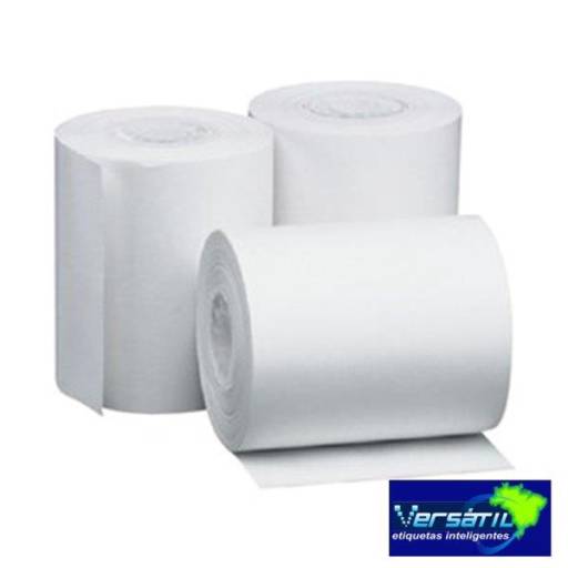 Bobina para caixa registradora em Bauru e Região por Versátil Etiquetas 
