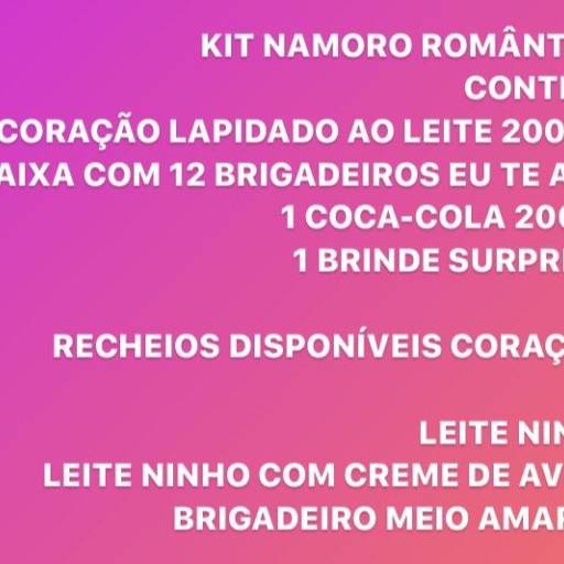 Kit namoro romantico por Delícias Demarchi