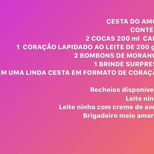 Cesta do Amor por Delícias Demarchi