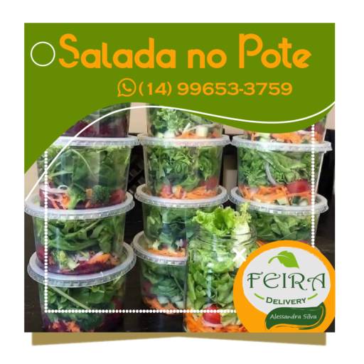 Comprar o produto de Salada no pote em Alimentos e Bebidas pela empresa Feira Delivery  em Bauru, SP por Solutudo