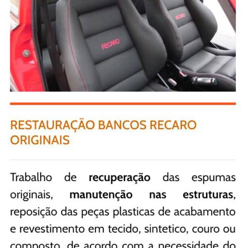Restauração de Bancos Recaro Originais
