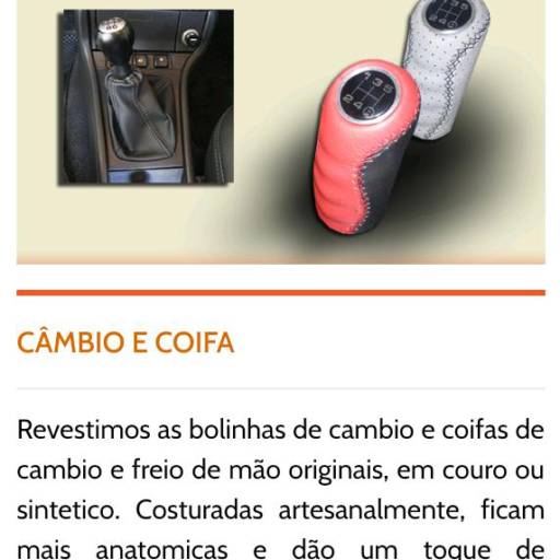 Câmbio e Coifa