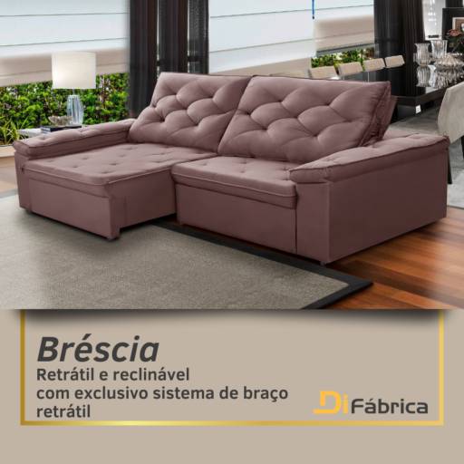Sofá bréscia por Di Fábrica Goiânia