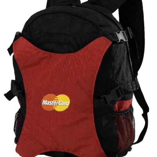 Mochila de 42x31x16 em nylon amassado, com porta notebook, alça com espuma, bolsos de tela nas laterais por MPB Brindes Promocionais